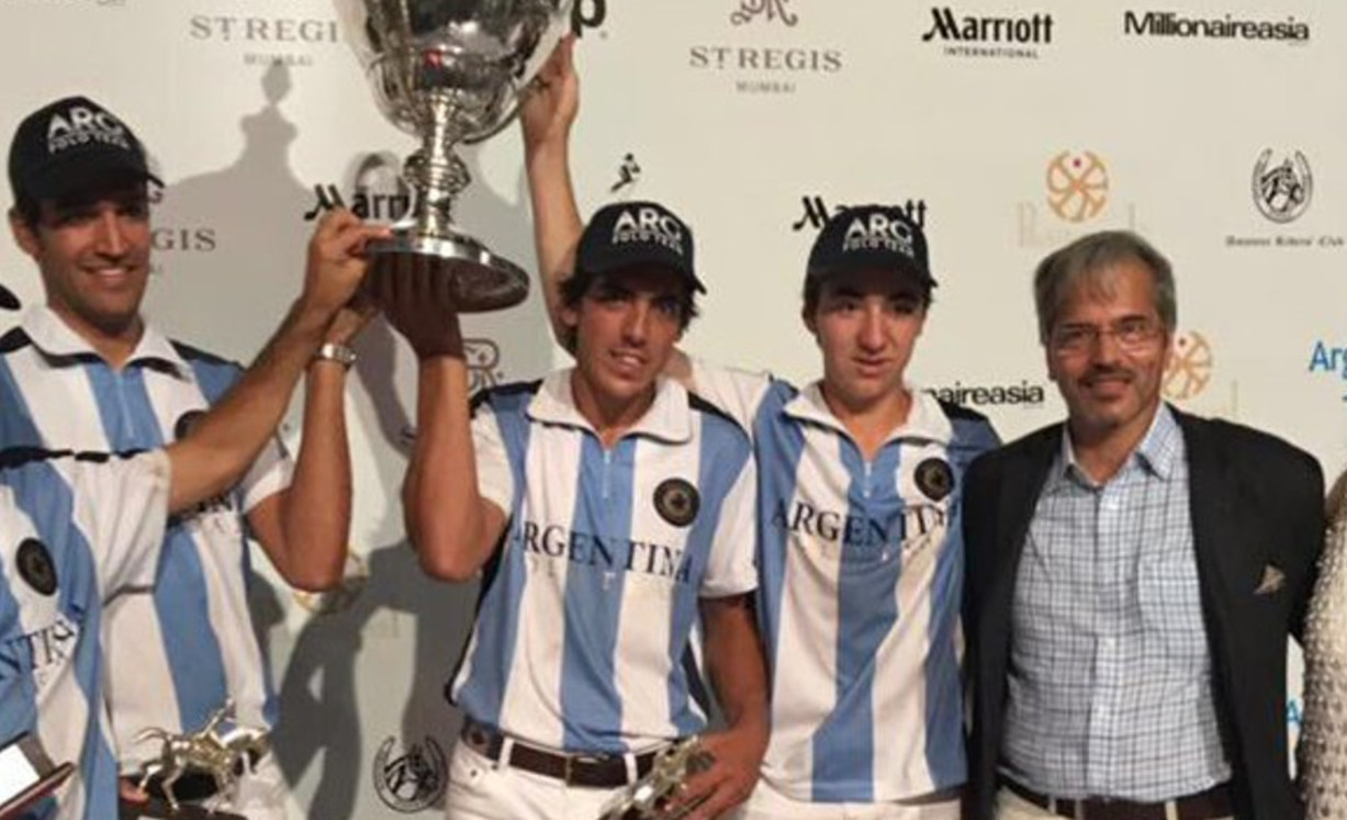 Imagen de Yerba Mate Argentina en Copa de Polo de la India
