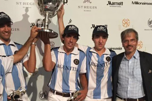 Image of Yerba Mate Argentina en Copa de Polo de la India