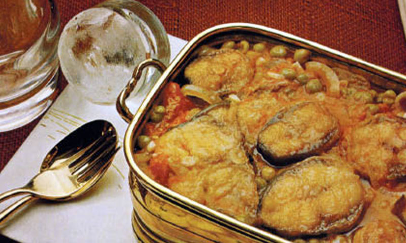 Imagen de Surubí frito en tempura de Yerba Mate sobre rostí de batata frita rallada